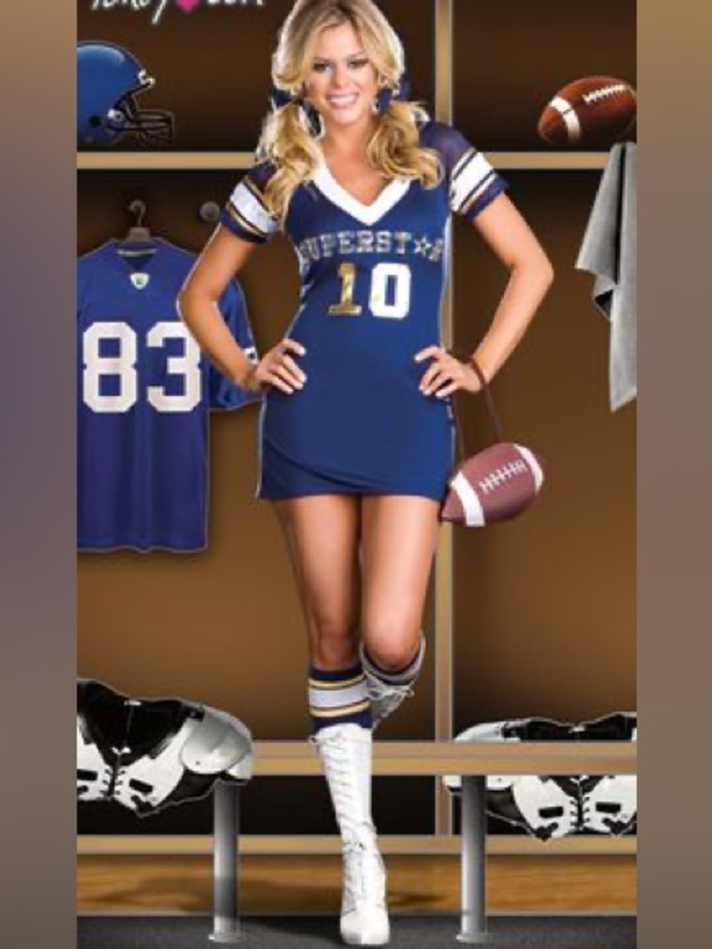 SUPERSTAR PLAYER by Dreamgirl Adult Halloween Costume
